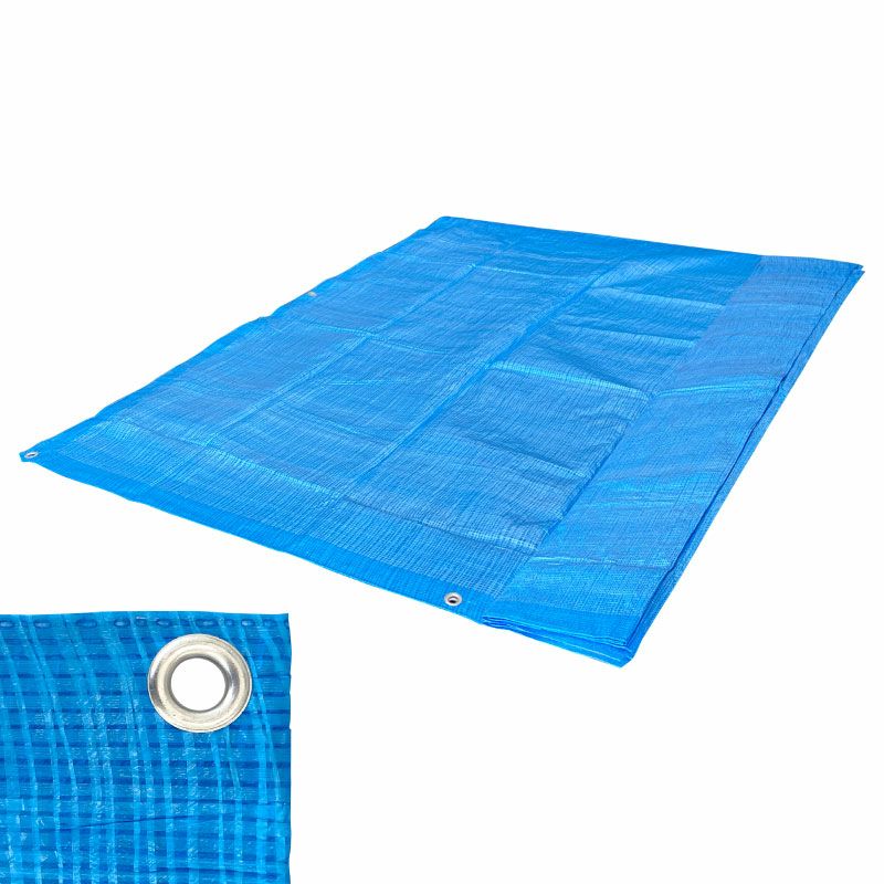 スーパーシート薄手 3.6m×5.4m（約2間×3間） ブルーシート ハトメ数20