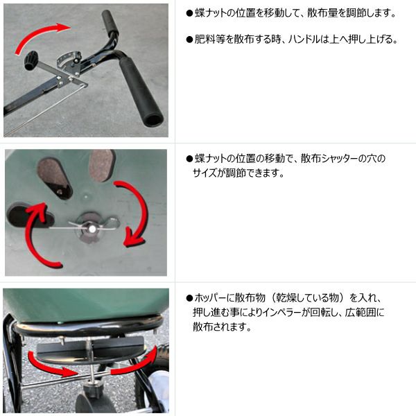 数回使用　　手押し式マルチ散布機 数回使用 手押し式マルチ散布機